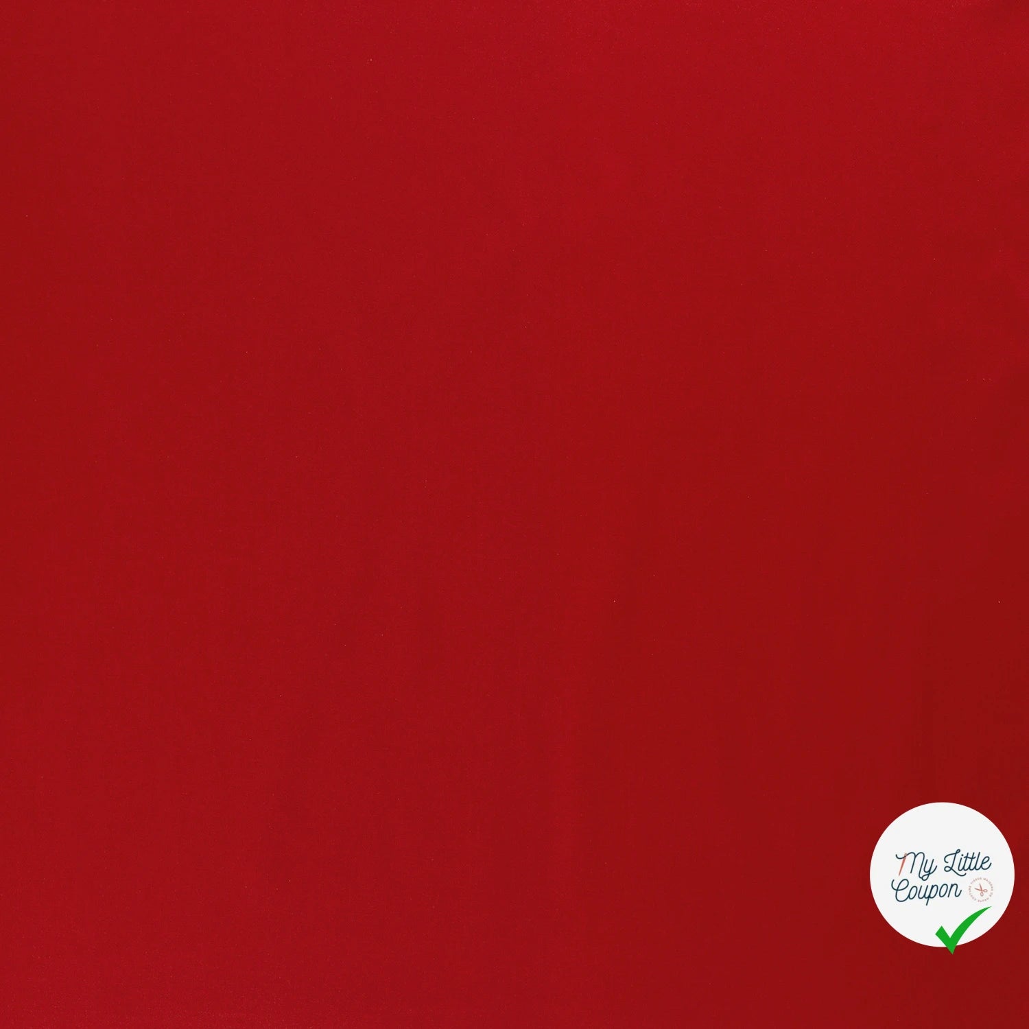 TWILL DE COTON STRETCH LAVÉ ROUGE - My Little Coupon