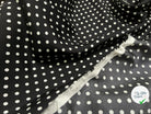 TWILL DE SOIE FOND NOIR POIS BLANC 5 MM - My Little Coupon - tissu - coudre