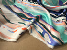 TWILL DE SOIE IMPRIMÉ AQUA WAVE - My Little Coupon