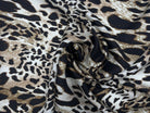 TWILL DE SOIE IMPRIME LÉOPARD SAVANNAH MSO
