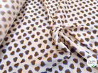 TWILL ISIDORE STAMPATO FOND CRÈME CŒUR CRÈME ET MARRON - My Little Coupon