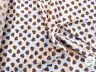 TWILL ISIDORE STAMPATO FOND CRÈME CŒUR CRÈME ET MARRON - My Little Coupon