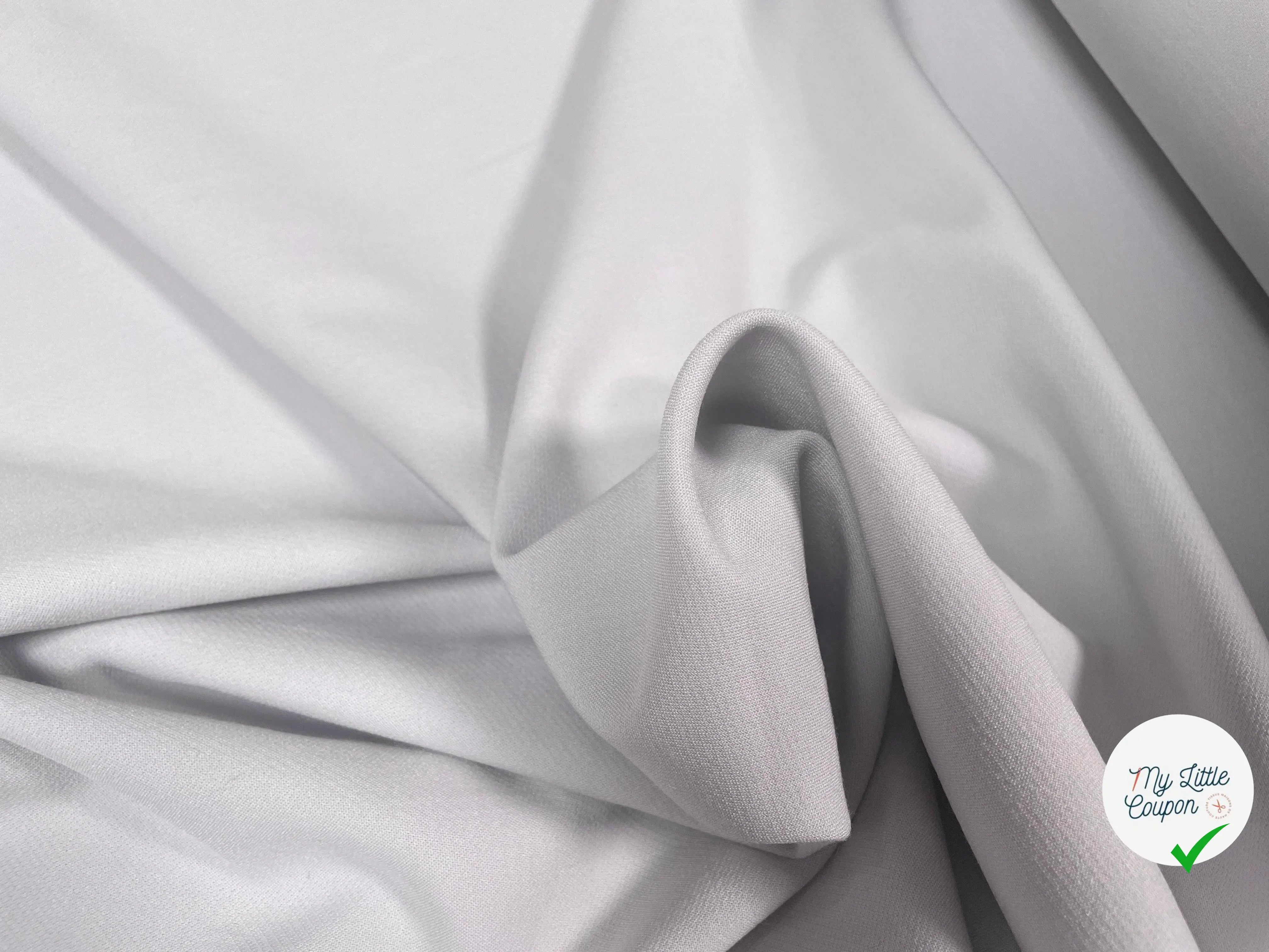 TWILL STRETCH GRIS SOURIS - My Little Coupon - tissu - coudre