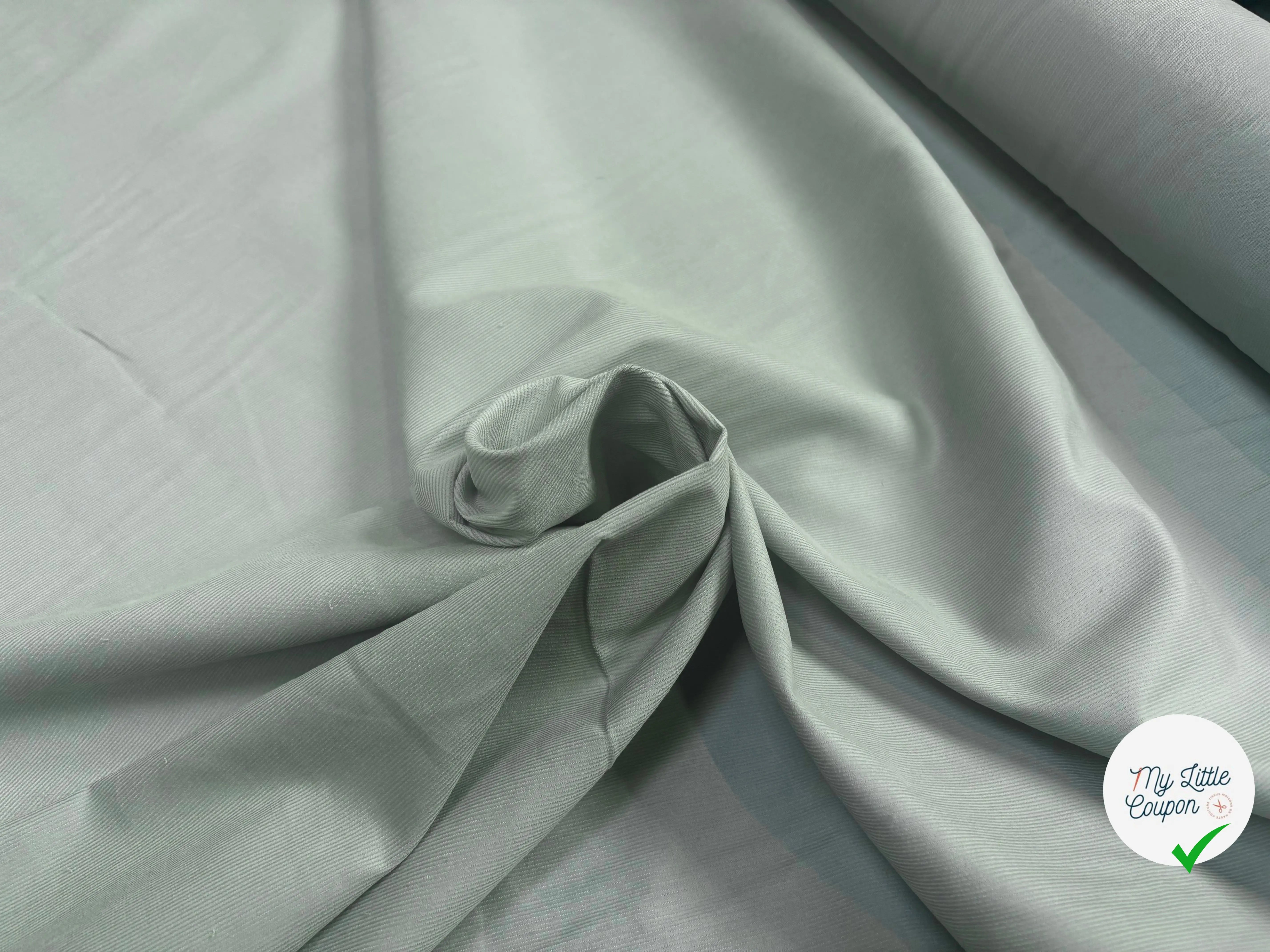 VELOURS 1000 RAIES UNI VERT DE GRIS 145 - My Little Coupon