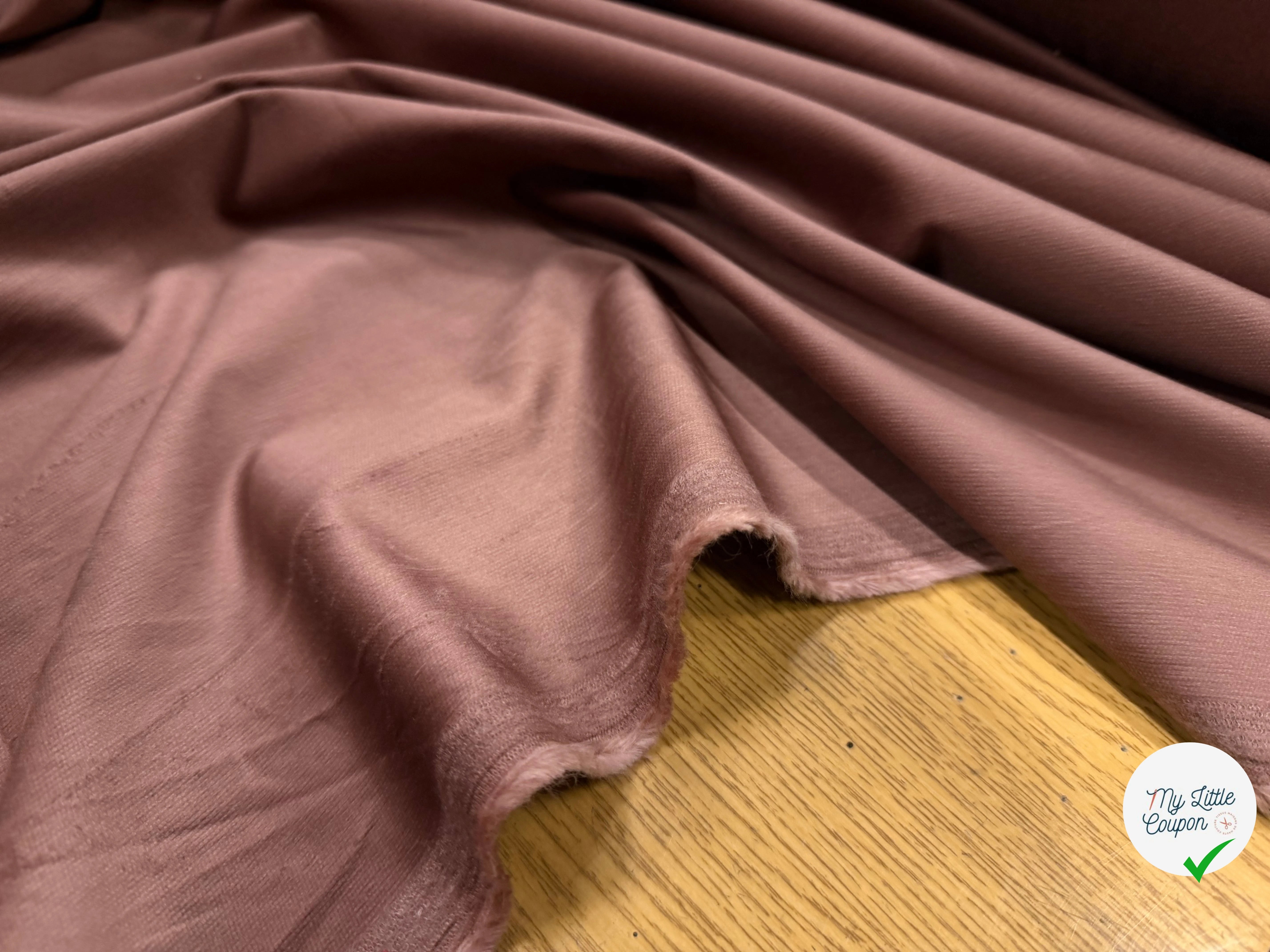 VELOURS 1500 RAIES ROSE STRETCH SUBLIMISSIME - My Little Coupon
