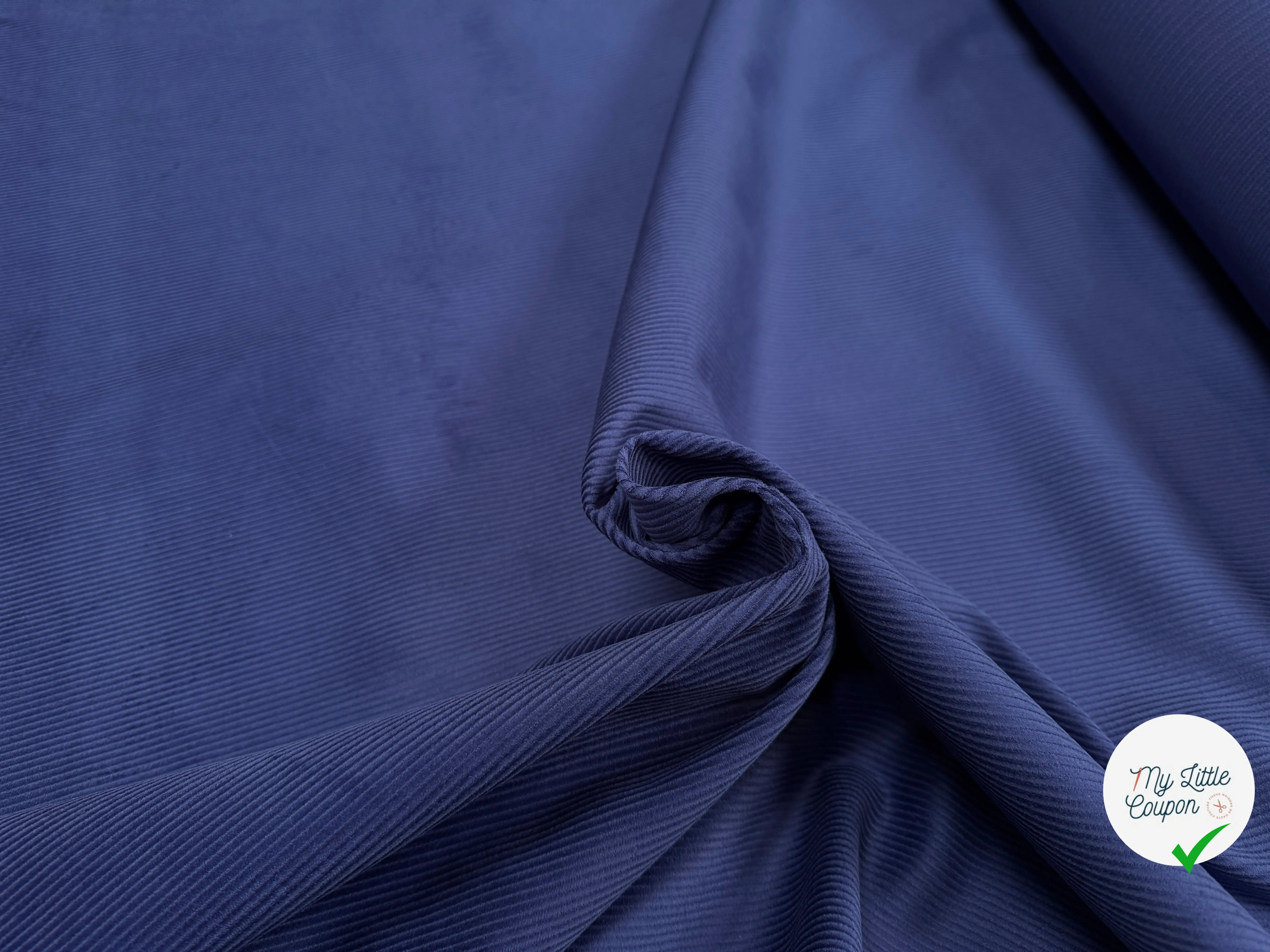 VELOURS 500 RAIES UNI BLEU FONCÉ 150 - My Little Coupon