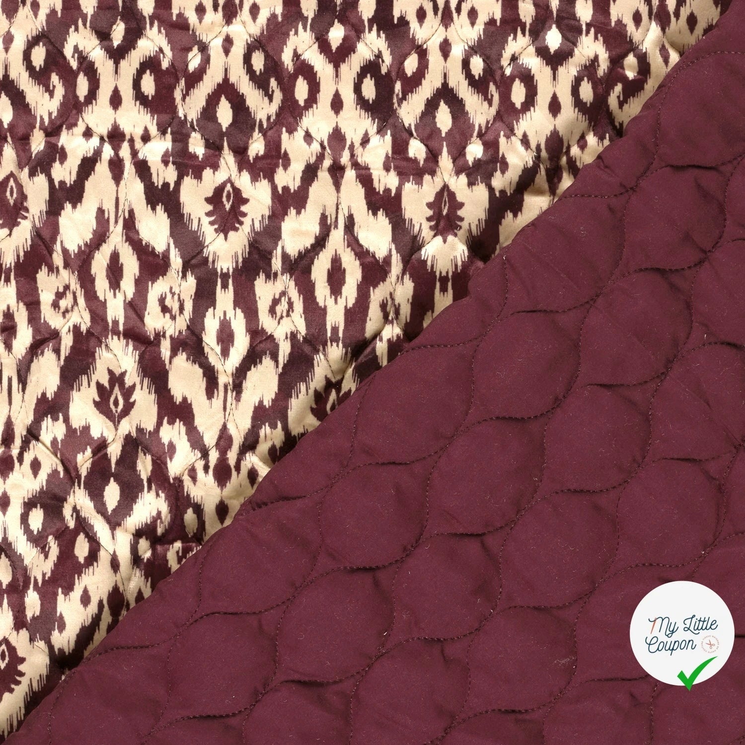 Velours abstrait bordeaux