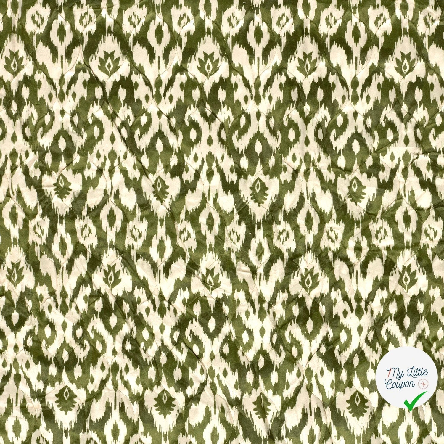 Velours abstrait vert kaki