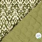 Velours abstrait vert kaki