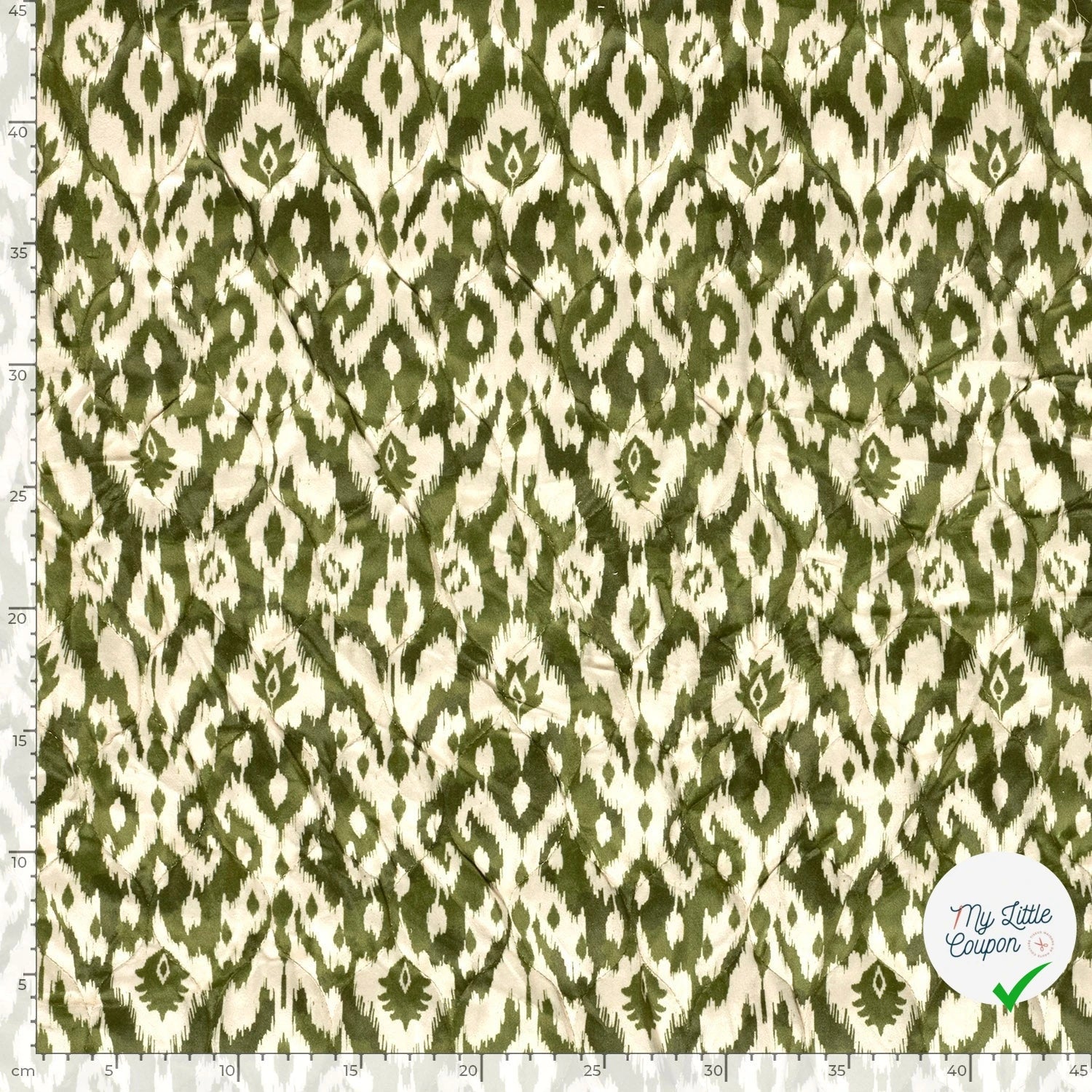 Velours abstrait vert kaki