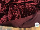 VELOURS CARVICO MAILLE STRETCH BORDEAUX - My Little Coupon