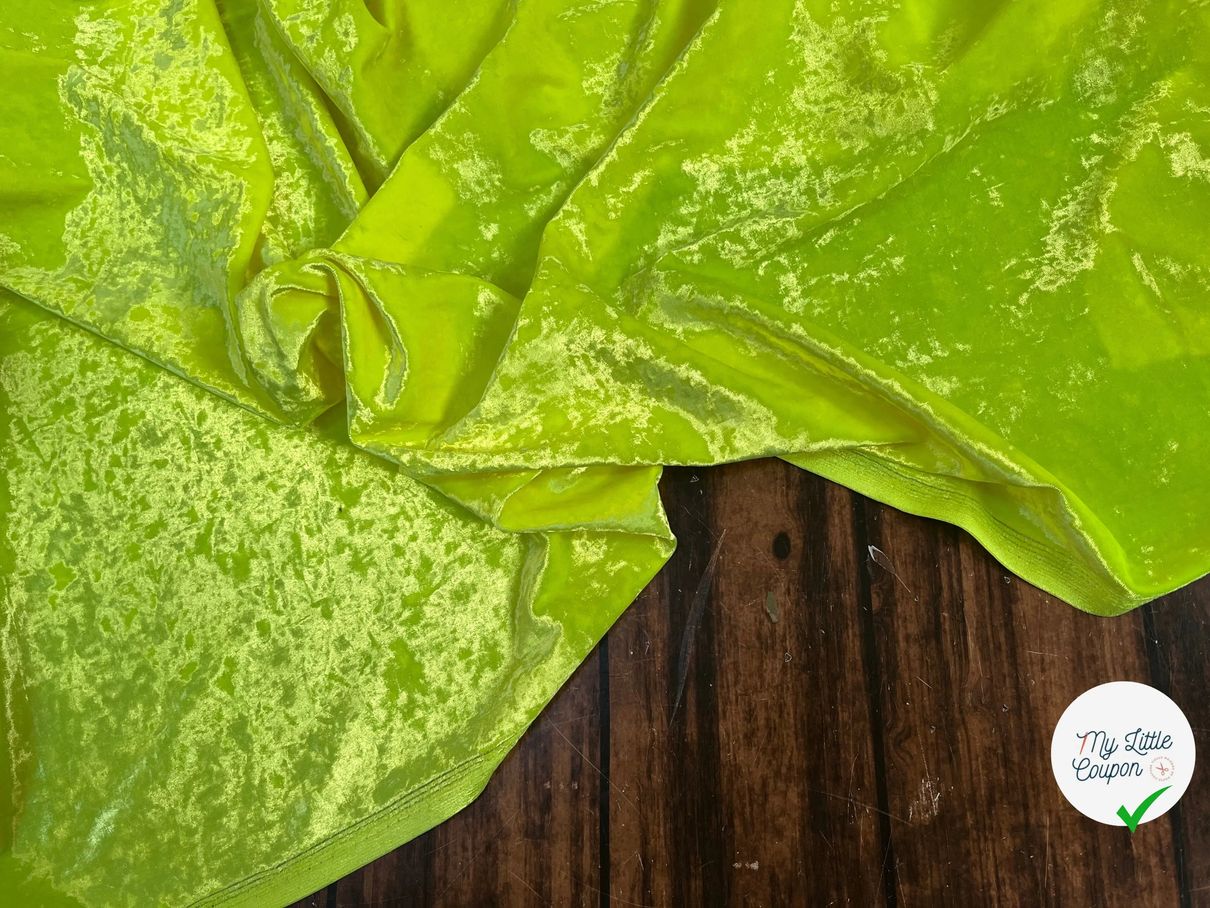VELOURS CARVICO MAILLE STRETCH JAUNE FLUO - My Little Coupon