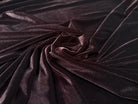 VELOURS CARVICO MAILLE STRETCH MARRON FONCÉ - My Little Coupon