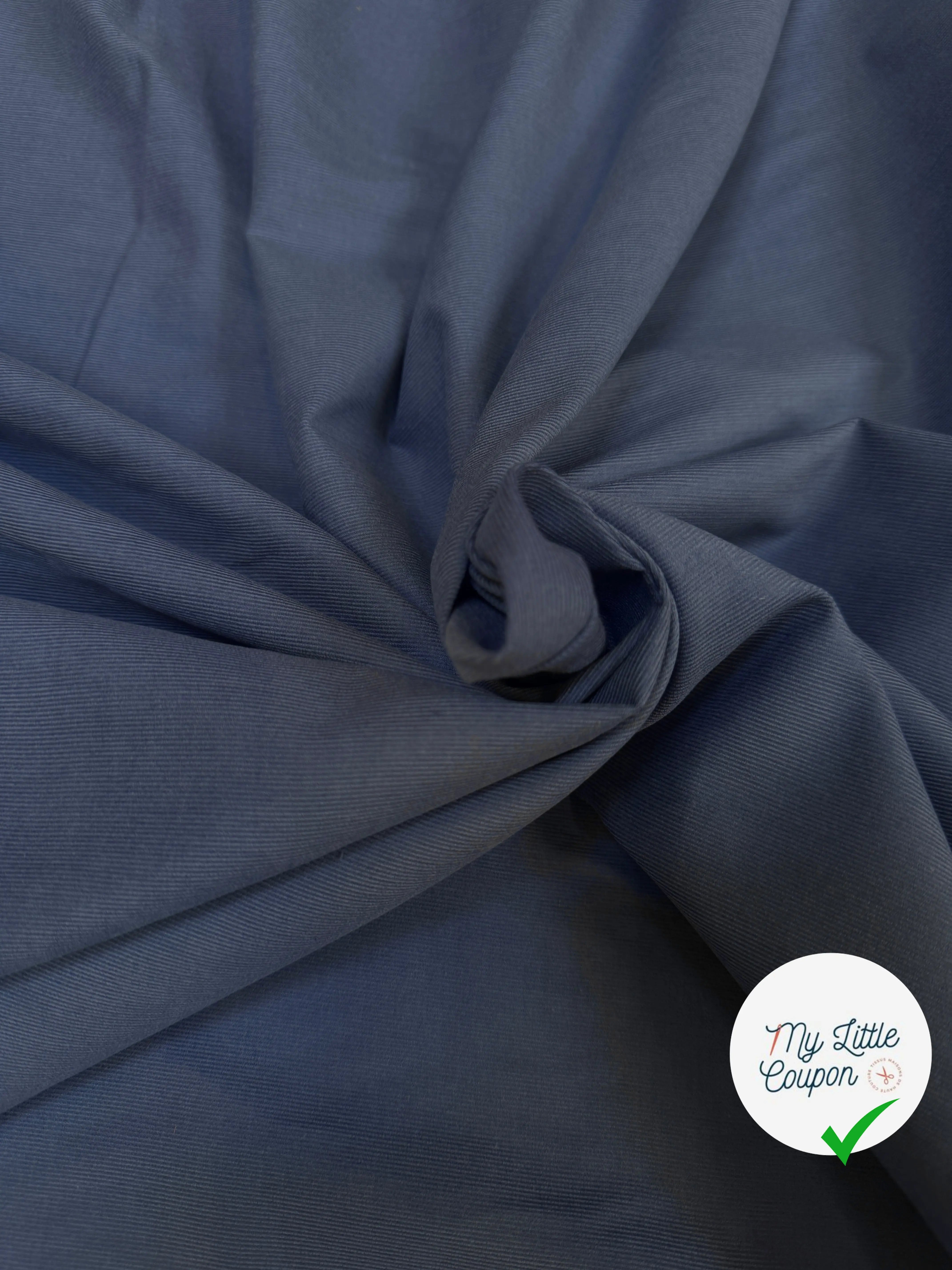 VELOURS CHEMISE 1500 RAIES PURE COTON ALBINI - My Little Coupon