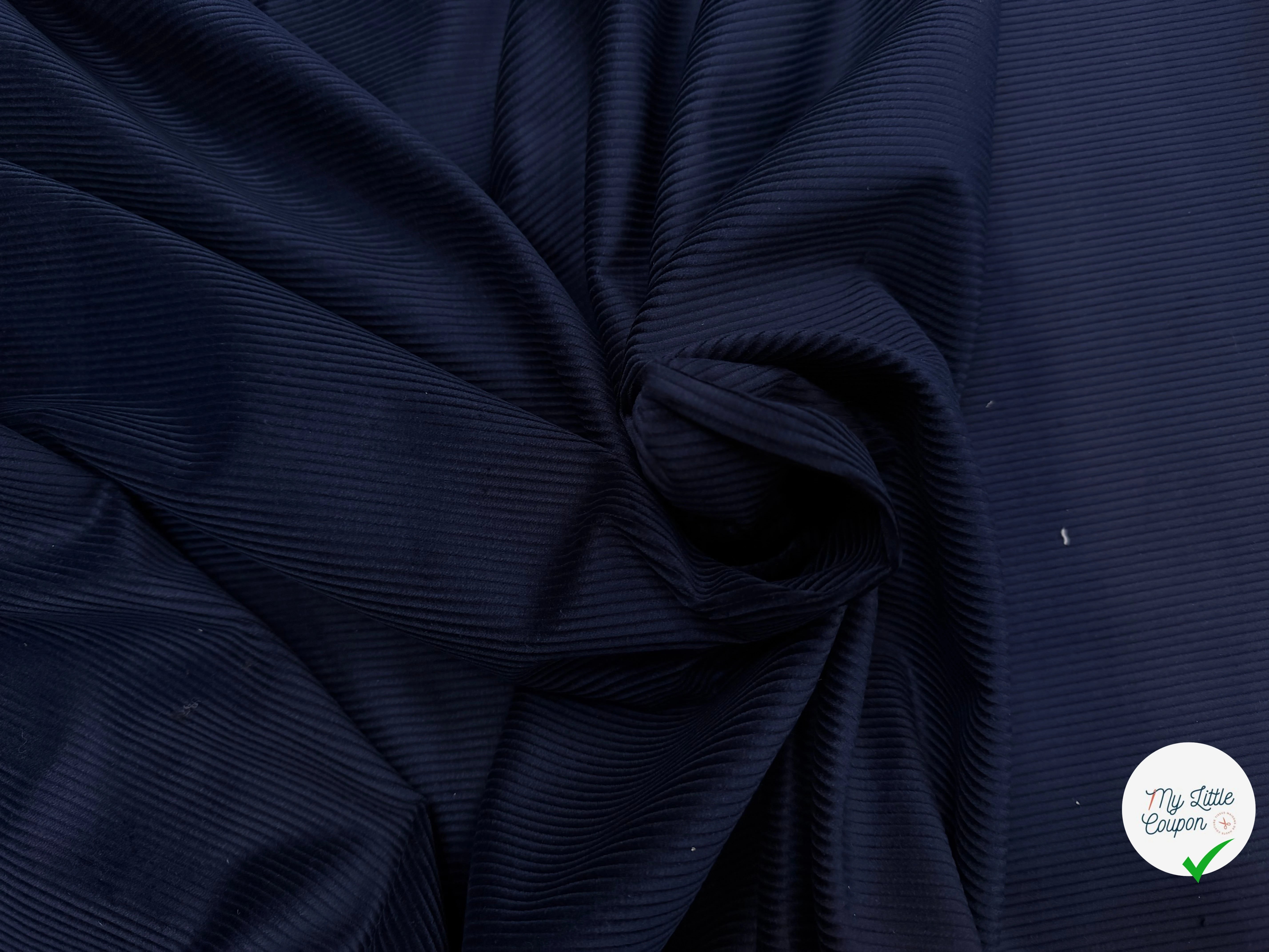 VELOURS CLASSIC 500 RAIES BLEU NUIT - My Little Coupon