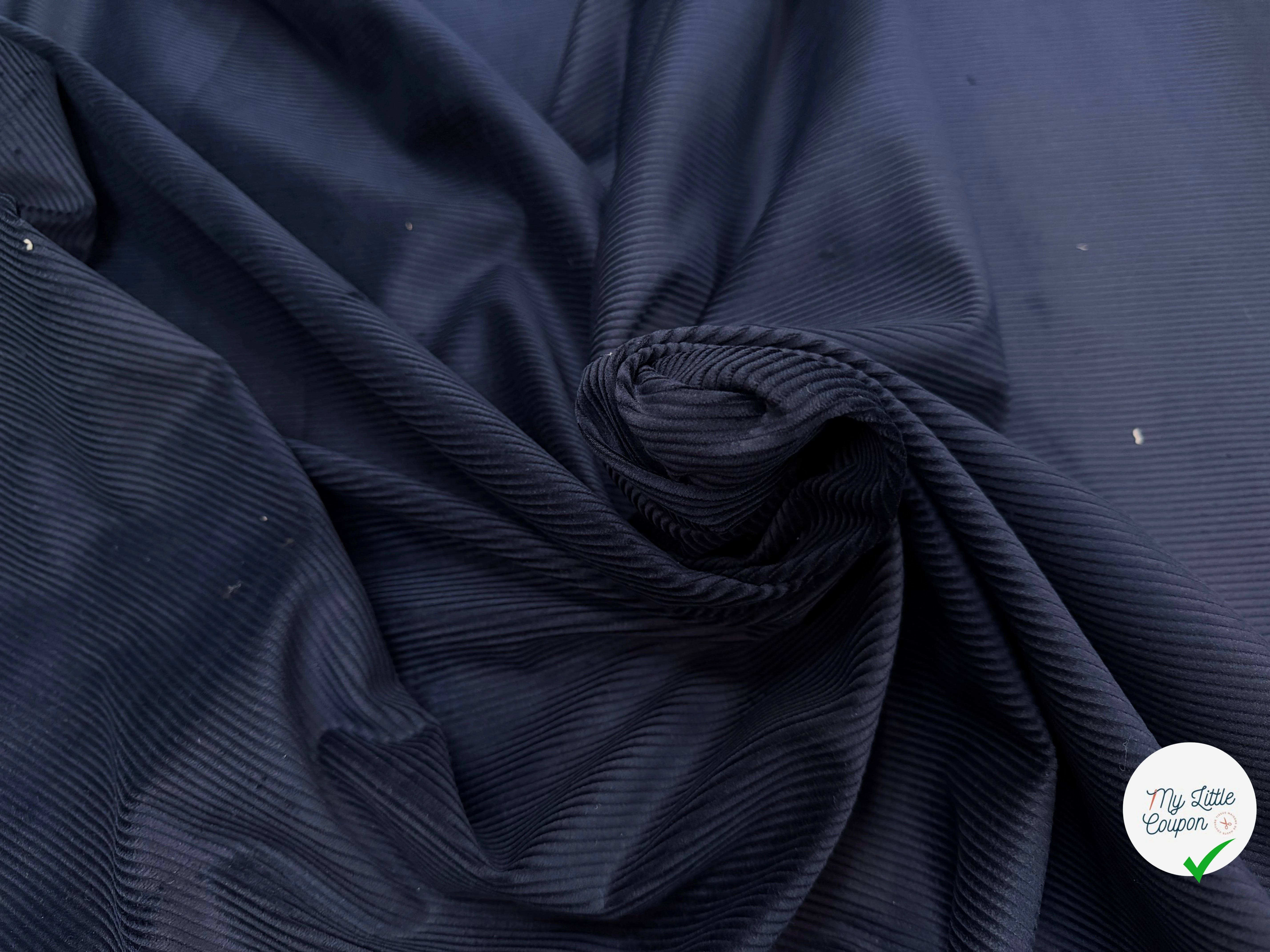 VELOURS CLASSIC 500 RAIES BLEU NUIT - My Little Coupon