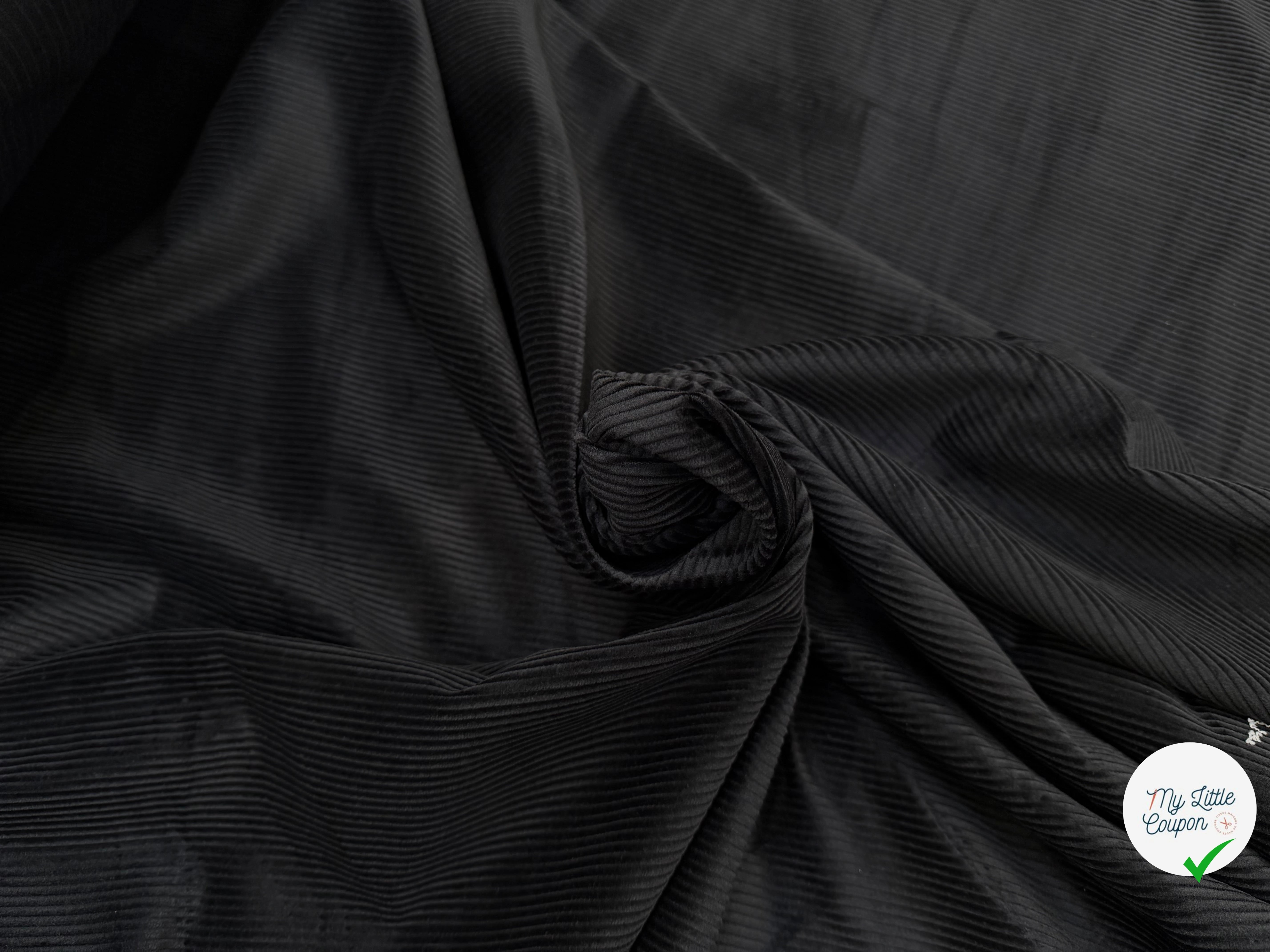 VELOURS CLASSIC 500 RAIES NOIR - My Little Coupon