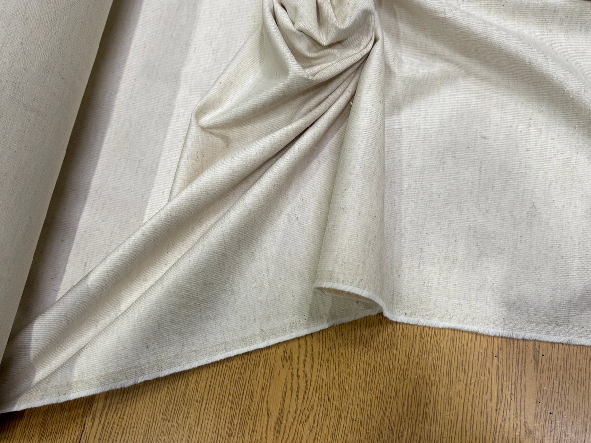 VELOURS COTON ET LIN 600 RAIES STRETCH NATUREL 82% COTON 16% LIN - My Little Coupon