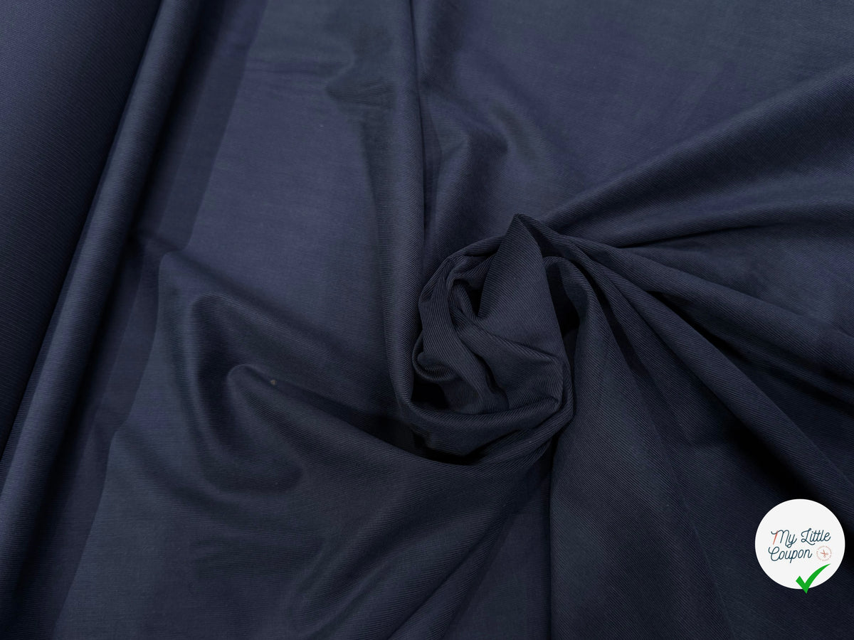 VELOURS DE COTON CLASSIQUE 1000 RAIES BLEU 100% COTON - My Little Coupon