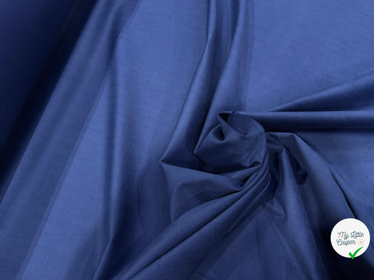 VELOURS DE COTON CLASSIQUE 1000 RAIES STRETCH BLEU 97% COTON - My Little Coupon