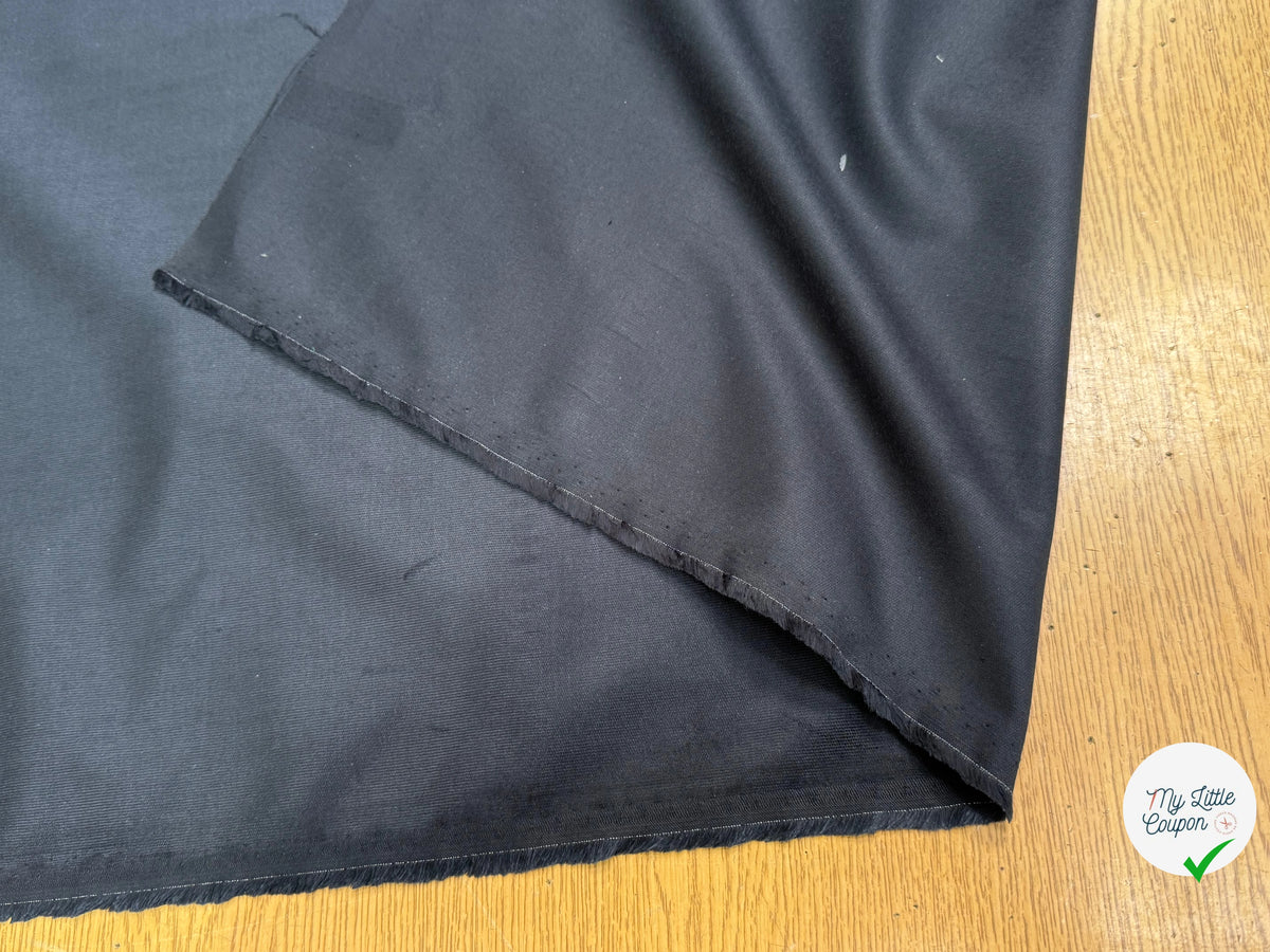 VELOURS DE COTON CLASSIQUE 1000 RAIES STRETCH BLEU MARINE FONCÉ 97% COTON - My Little Coupon
