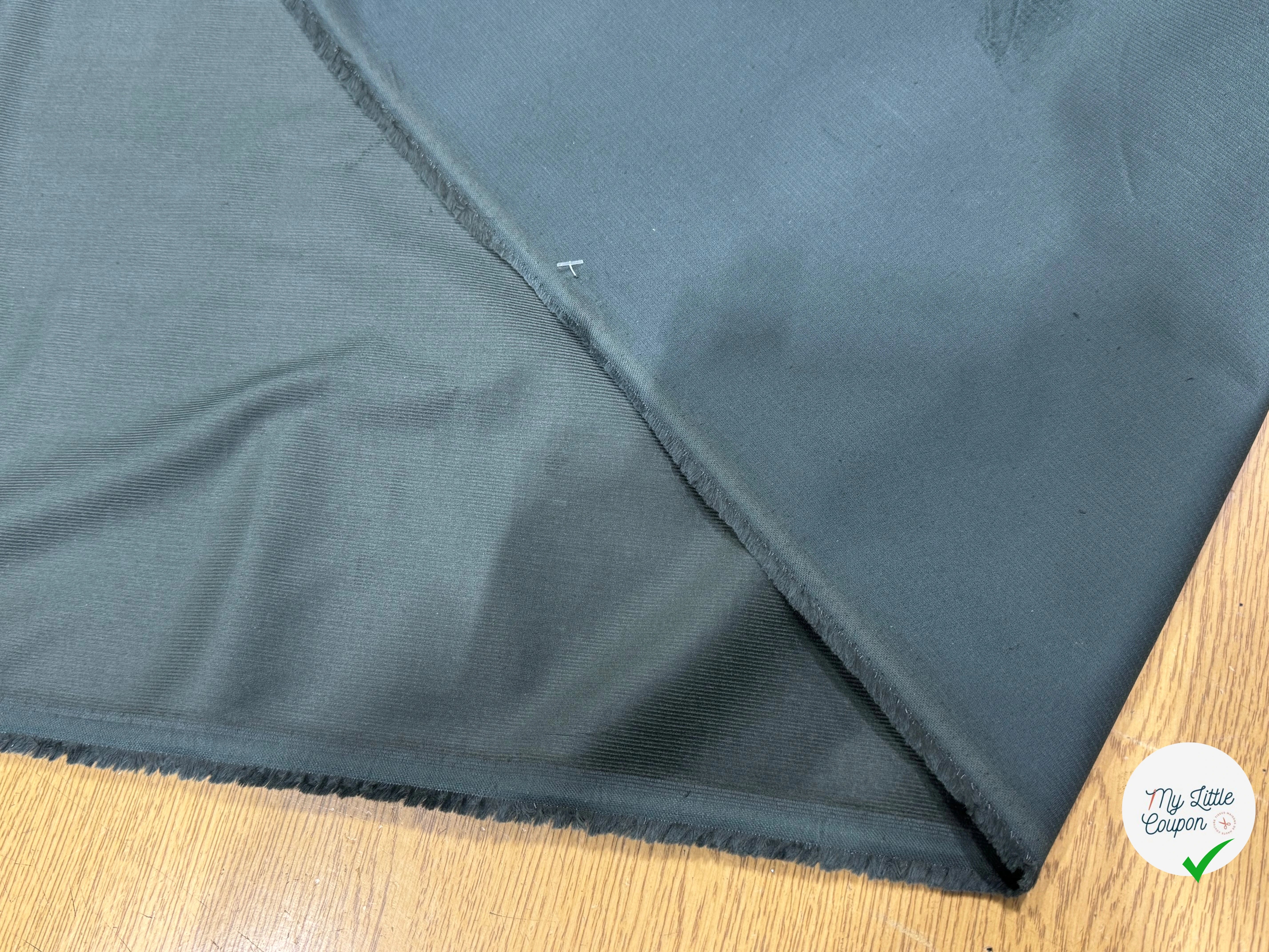VELOURS DE COTON CLASSIQUE 1000 RAIES STRETCH VERT 98% COTON - My Little Coupon