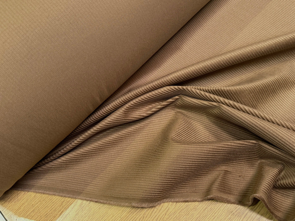 VELOURS DE COTON CLASSIQUE 300 RAIES BRUN 100% COTON - My Little Coupon