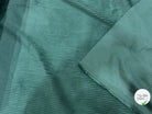 VELOURS DE COTON CLASSIQUE CÂBLÉ VERT FONCÉ 85% COTON - My Little Coupon