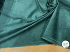 VELOURS DE COTON CLASSIQUE CÂBLÉ VERT FONCÉ 85% COTON - My Little Coupon