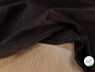 VELOURS DE COTON COTELÉ 1000 RAIES MARRON FONCÉ - My Little Coupon