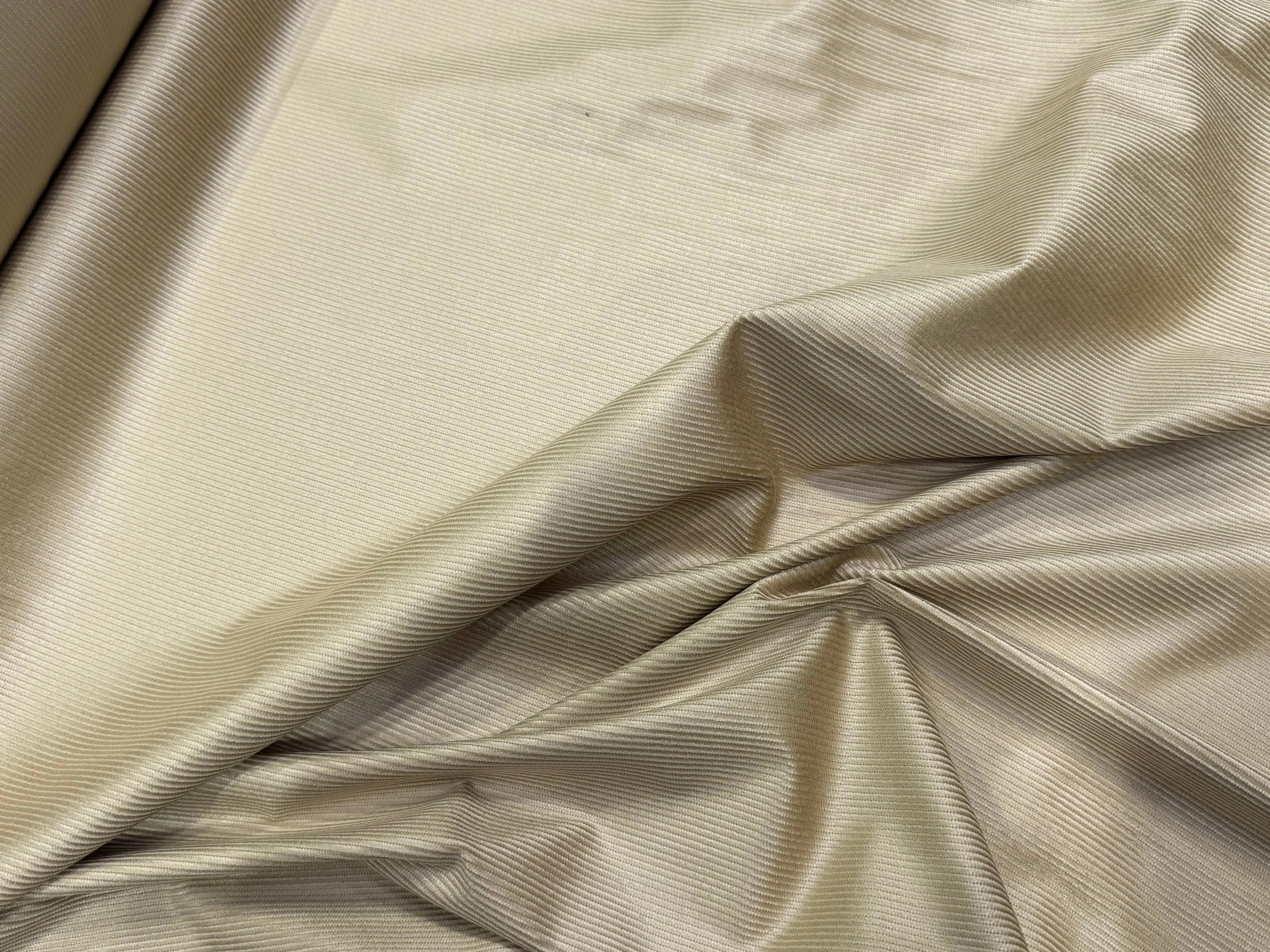 VELOURS DE COTON ET MODAL 500 RAIES STRETCH BEIGE 78% COTON - My Little Coupon