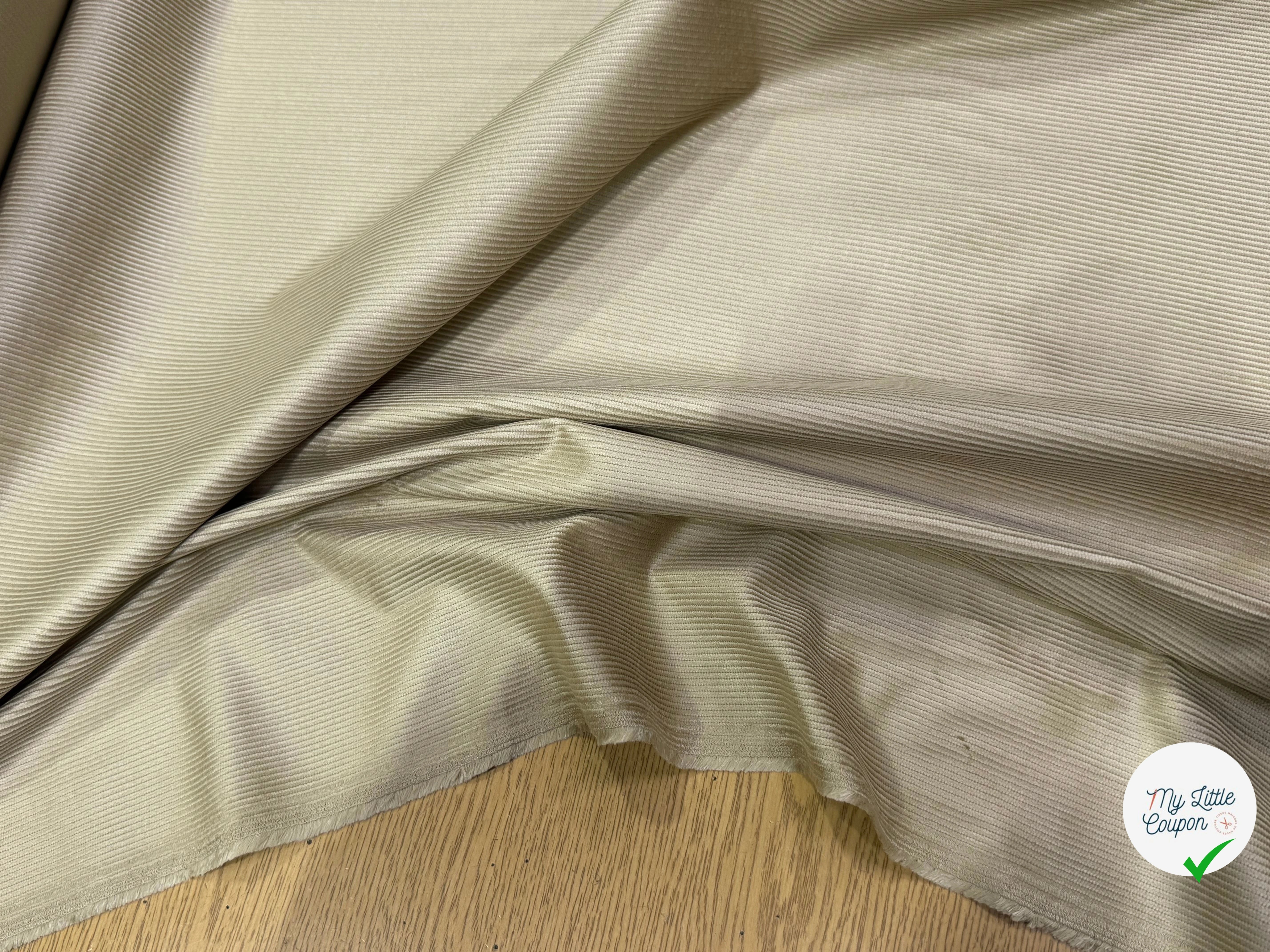 VELOURS DE COTON ET MODAL 500 RAIES STRETCH BEIGE 78% COTON - My Little Coupon