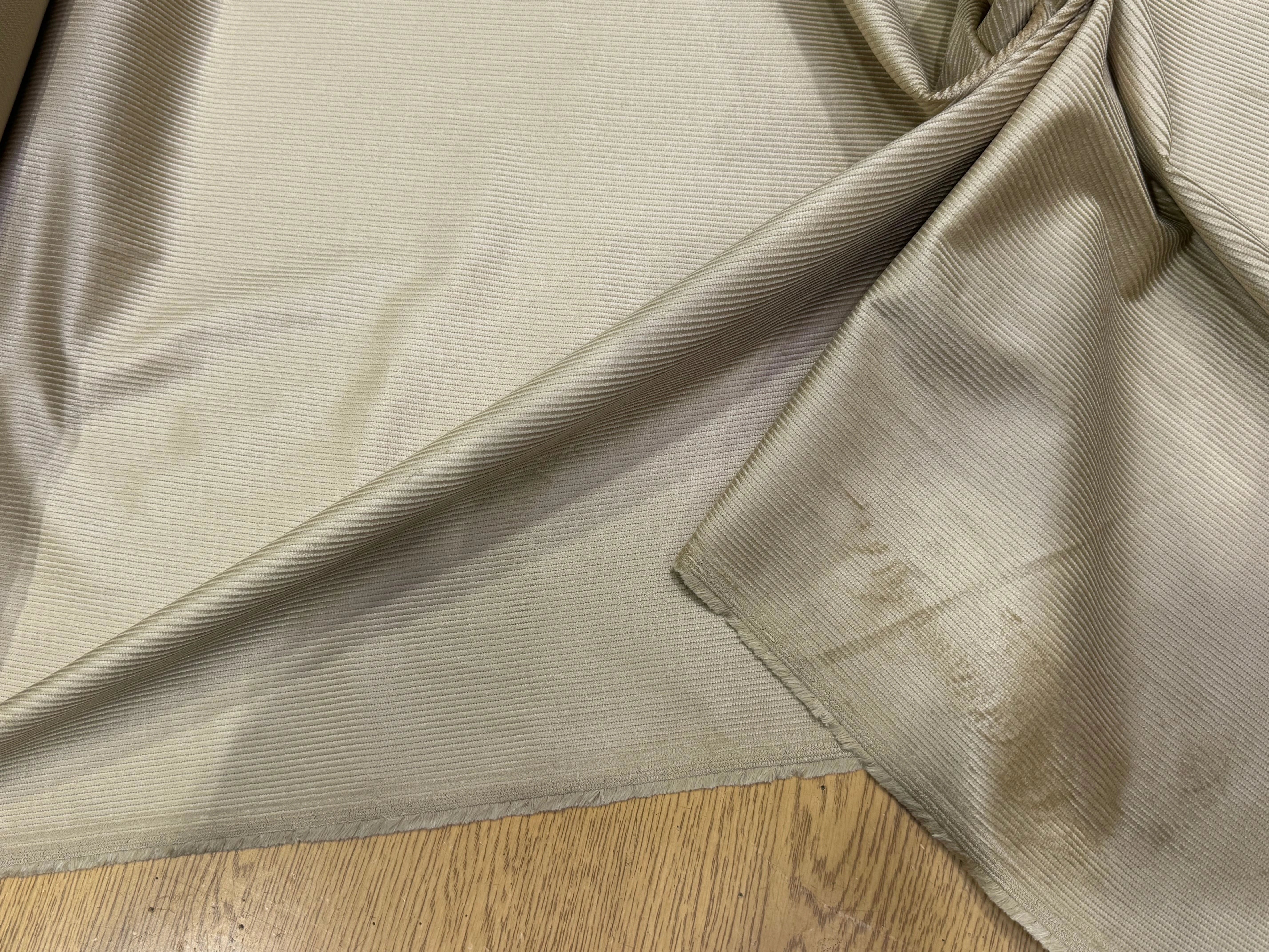 VELOURS DE COTON ET MODAL 500 RAIES STRETCH BEIGE 78% COTON - My Little Coupon