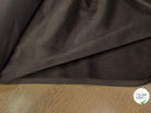 VELOURS DE COTON FAUX-UNI BRUN 100% COTON - My Little Coupon