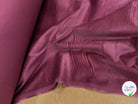VELOURS DE COTON FAUX-UNI STRETCH BORDEAUX 98% COTON - My Little Coupon