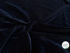 VELOURS DE COTON LISSE TOUT DOUX BLEU MARINE ULTRA BEAU - My Little Coupon