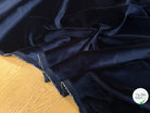 VELOURS DE COTON LISSE TOUT DOUX BLEU MARINE ULTRA BEAU - My Little Coupon