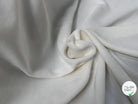 VELOURS DE COTON MOUSSE STRETCH BLANC CASSÉ TOUCHER DOUX - My Little Coupon