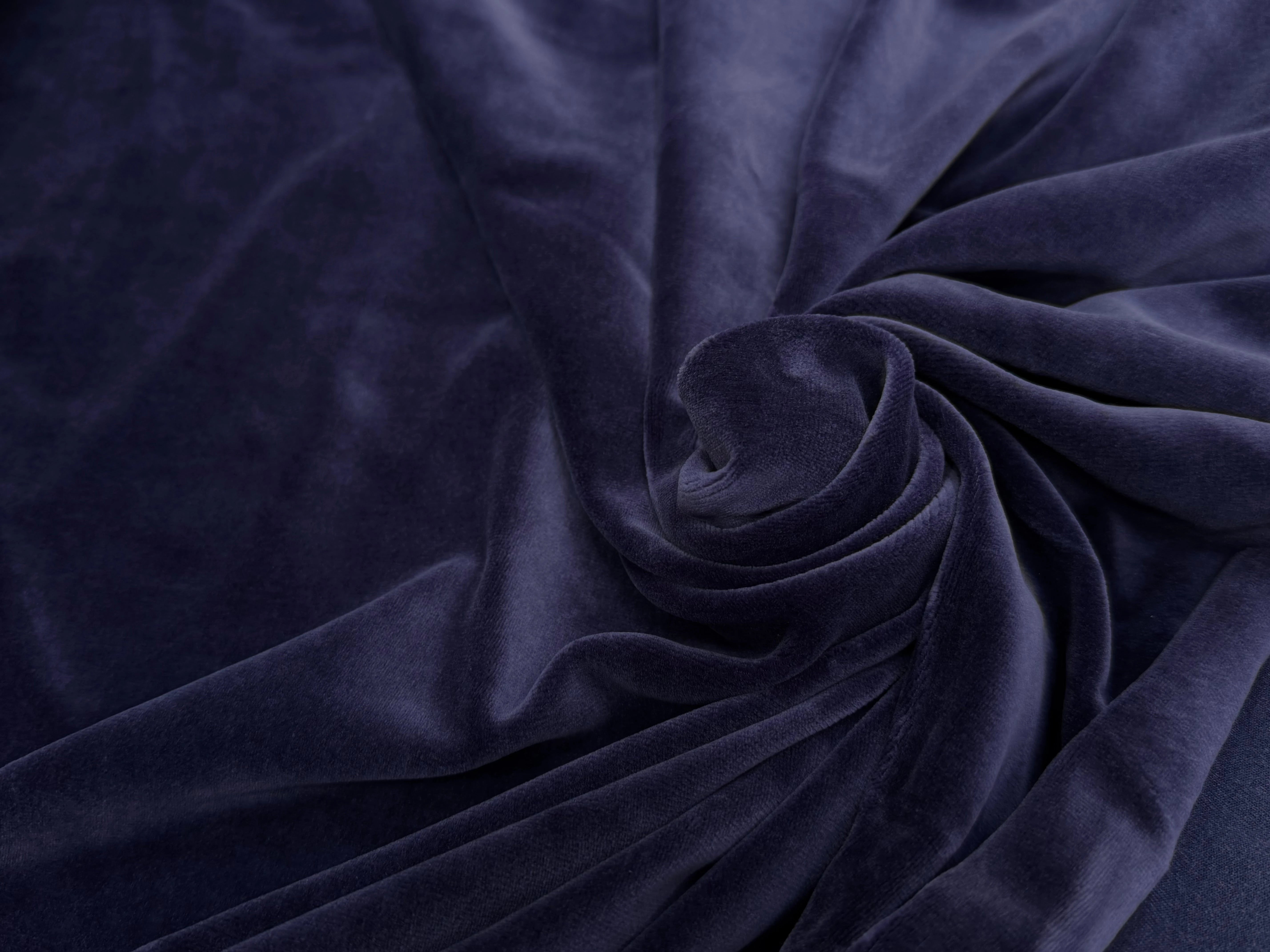 VELOURS DE COTON MOUSSE STRETCH WORK BLUE TOUCHER DOUX - My Little Coupon