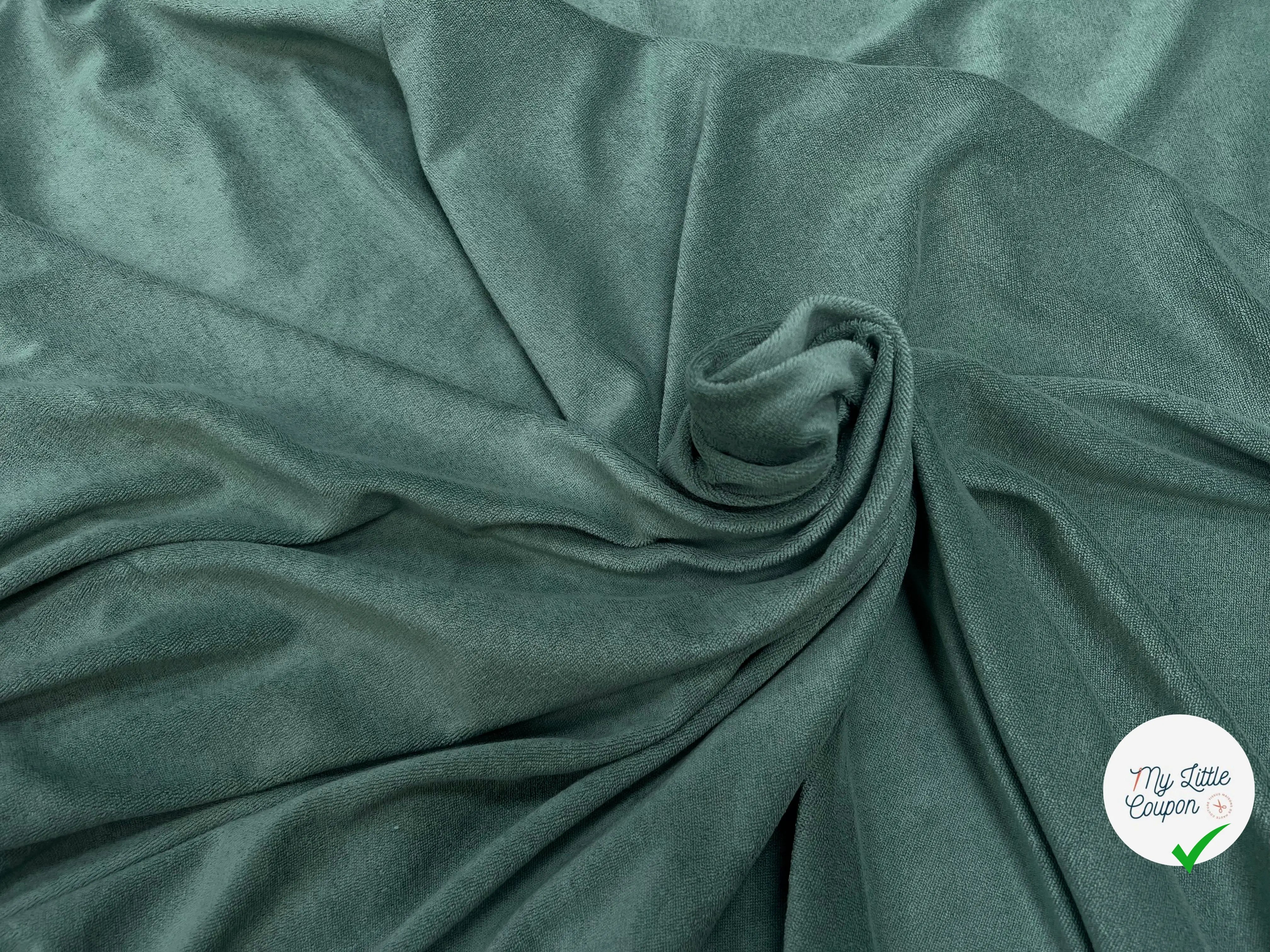 VELOURS EPONGE VERTE AMANDE 80% COTON MADE IN FRANCE - My Little Coupon