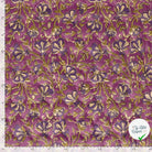 Velours fleurs pourpre