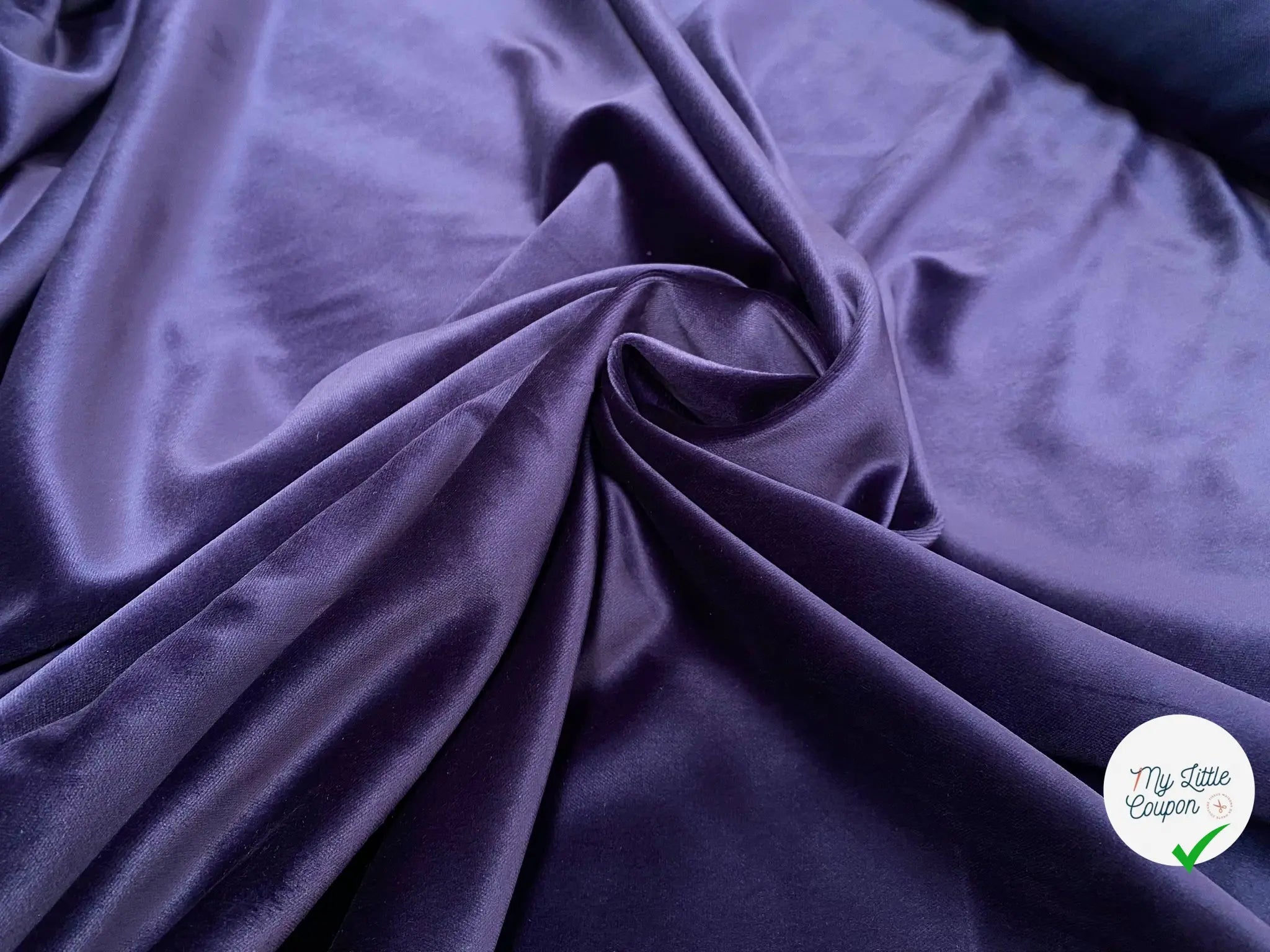VELOURS LISSE BLEU - My Little Coupon