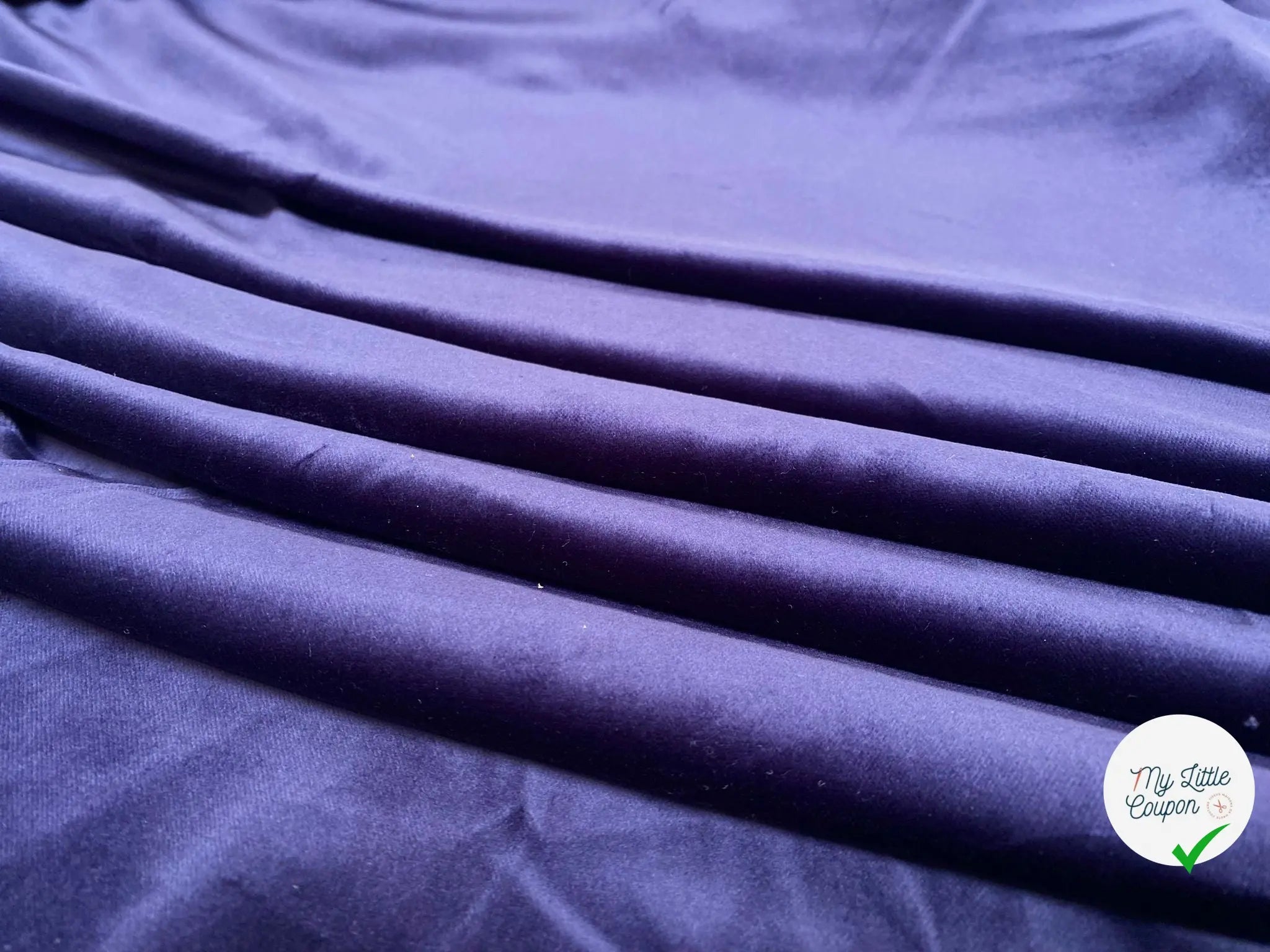 VELOURS LISSE BLEU - My Little Coupon
