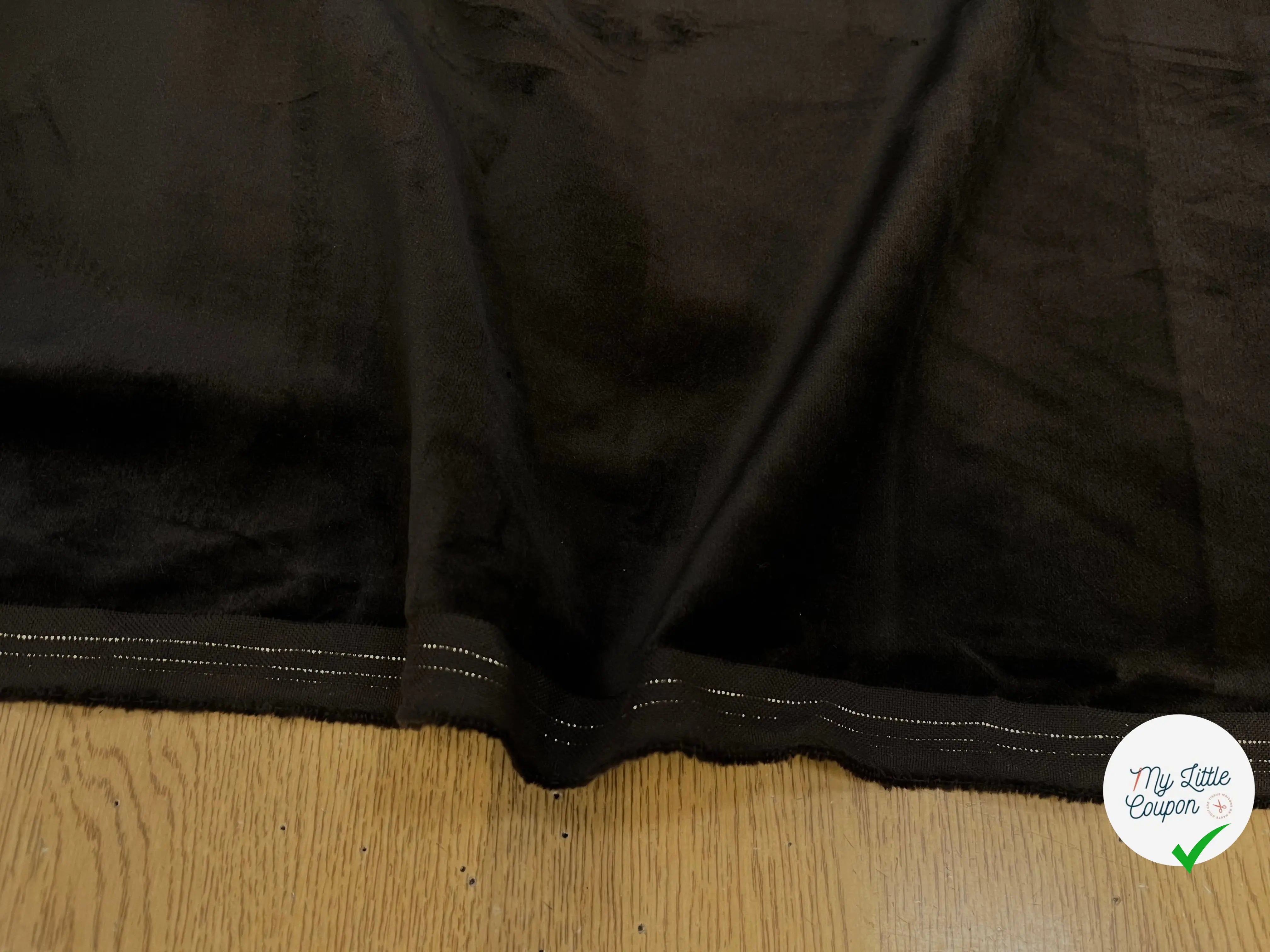 VELOURS LISSE COTON MARRON ITALIEN - My Little Coupon