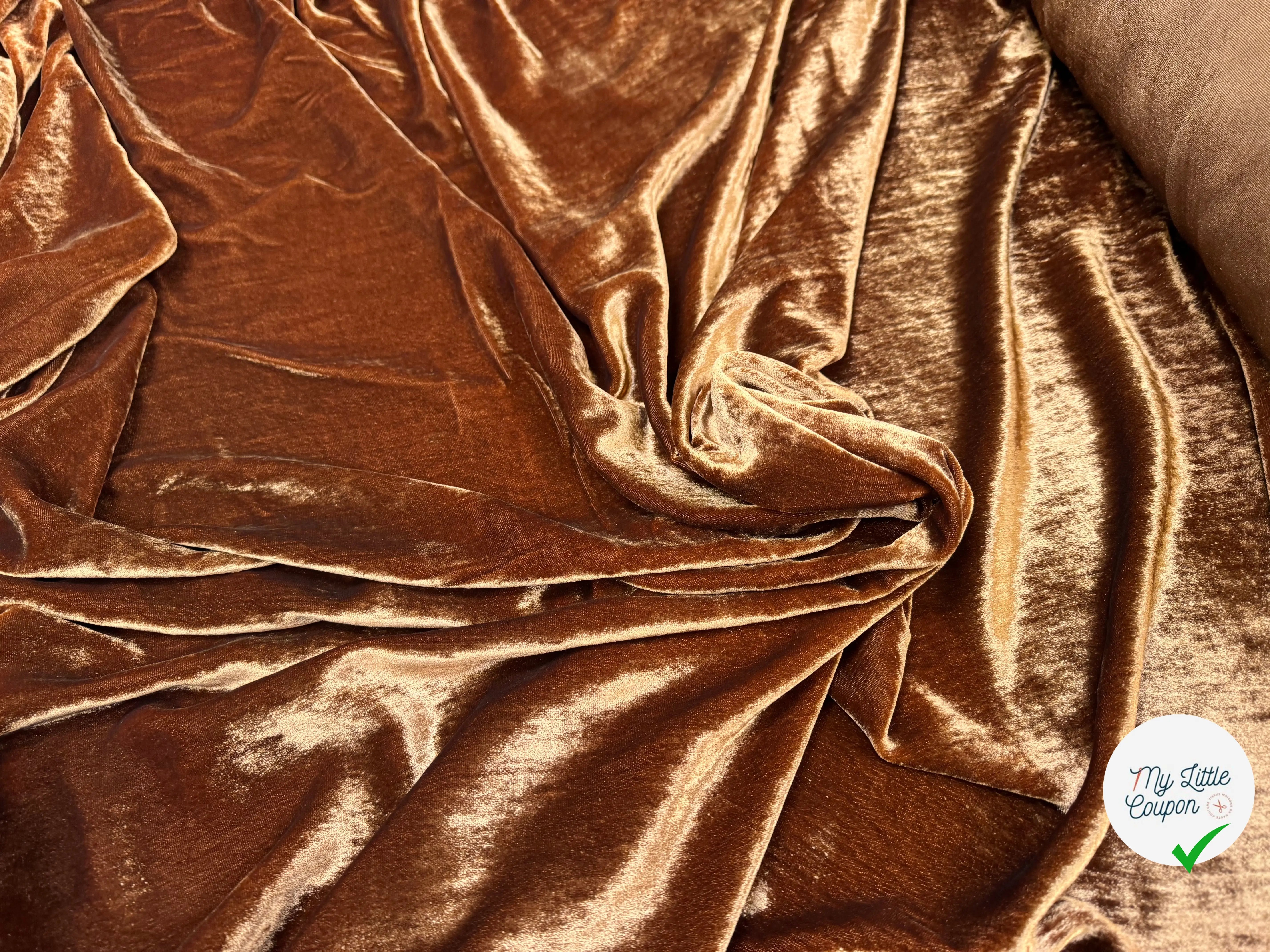 VELOURS LISSE MARRON - My Little Coupon