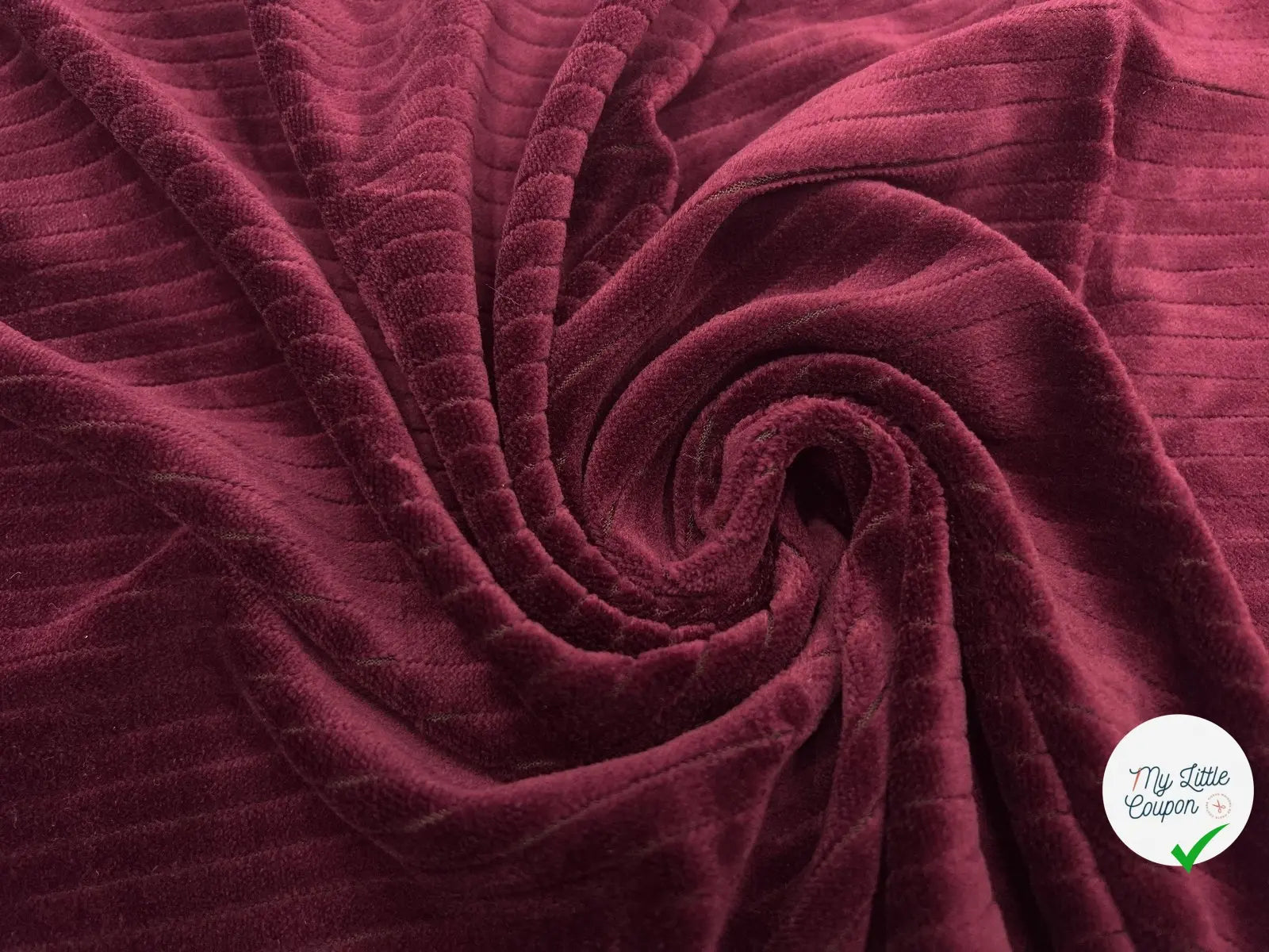 VELOURS MAILLE GRENACHE - My Little Coupon - tissu - coudre