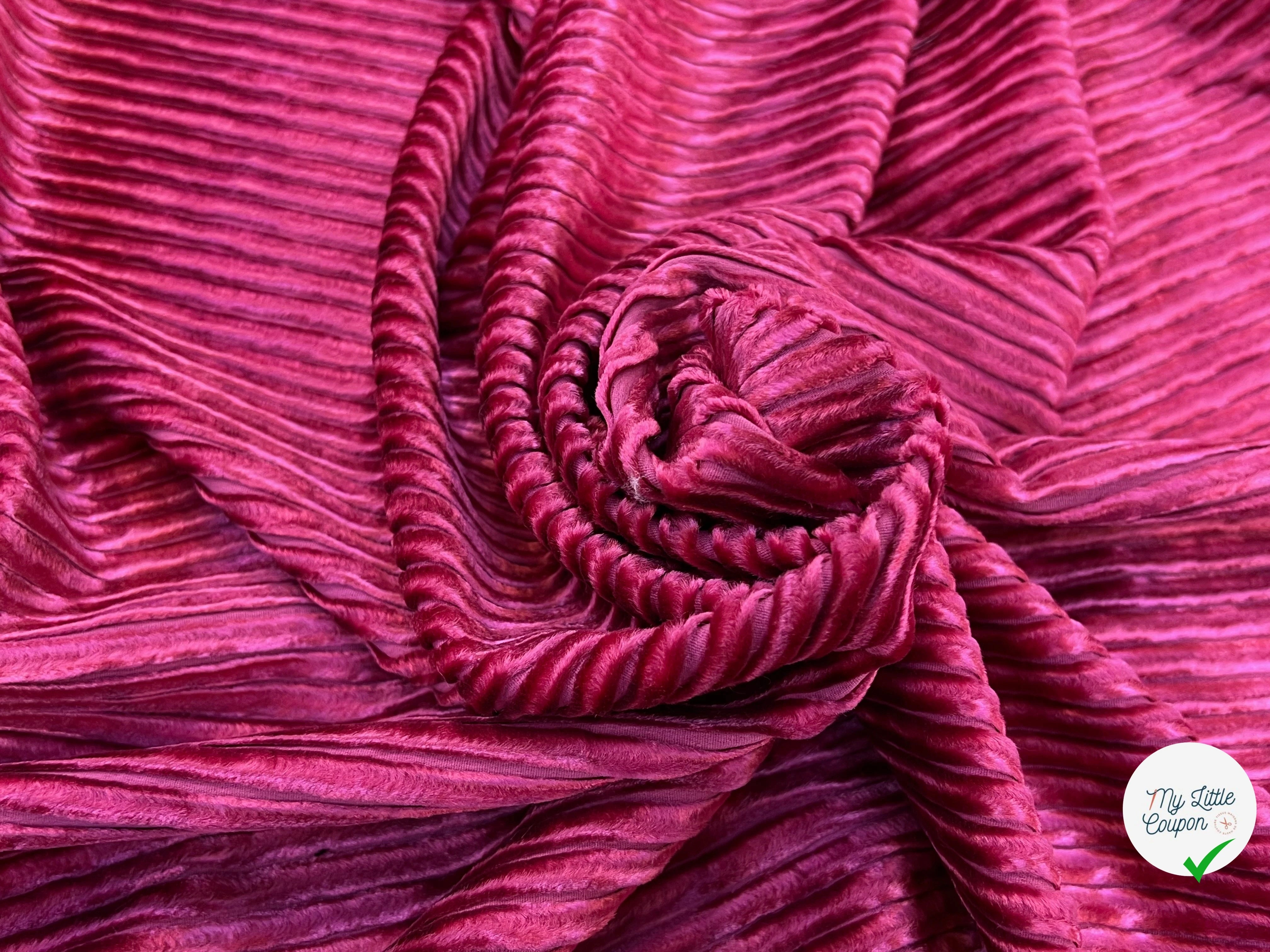 VELOURS PUEBELA ROSE 100% COTON - My Little Coupon