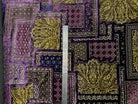 VELOURS PURPLE PROSPECTION MOTIFS DORÉS MSO