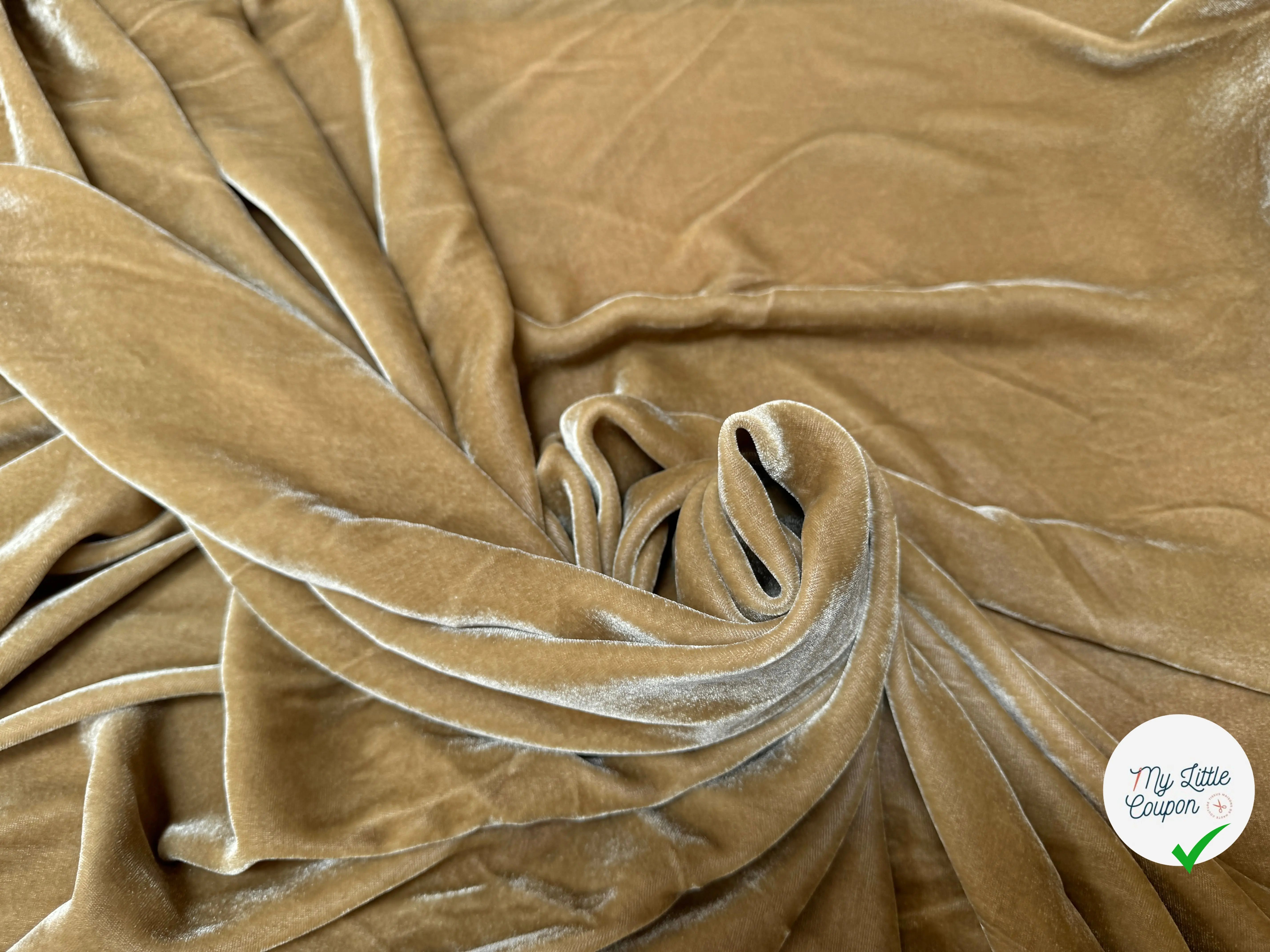 VELOURS VISCOSE 18%SOIE MIEL - My Little Coupon