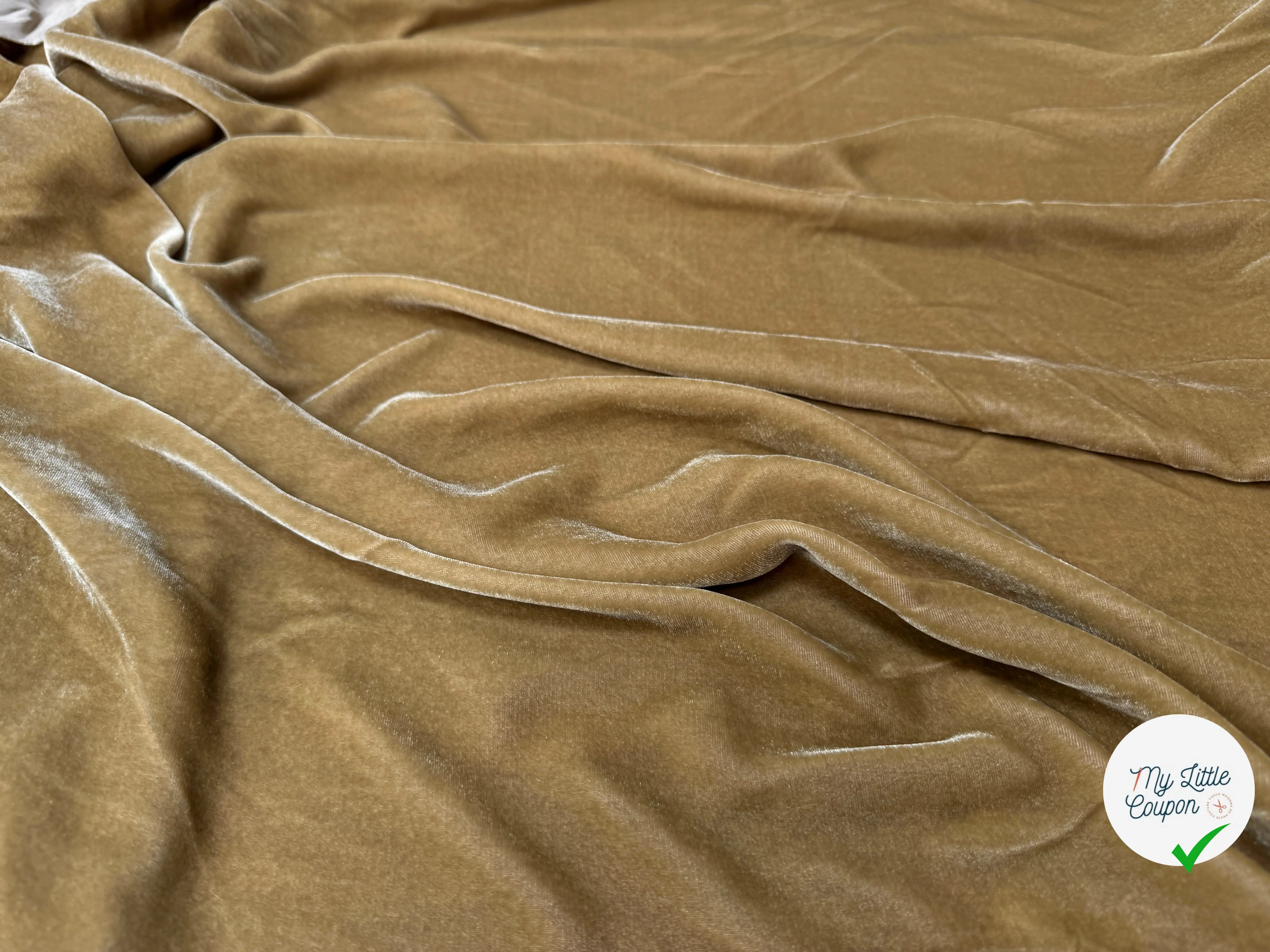 VELOURS VISCOSE 18%SOIE MIEL - My Little Coupon